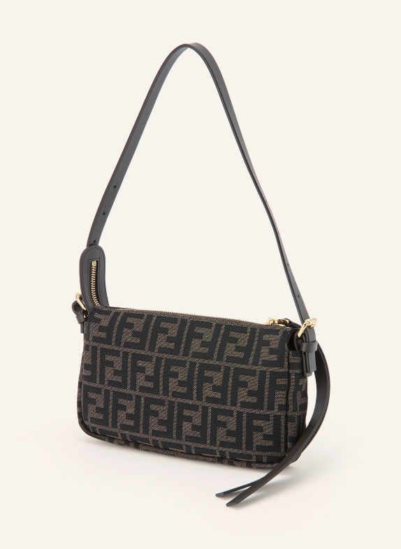 FENDI Handtas SMALL BRUIN / ZWART