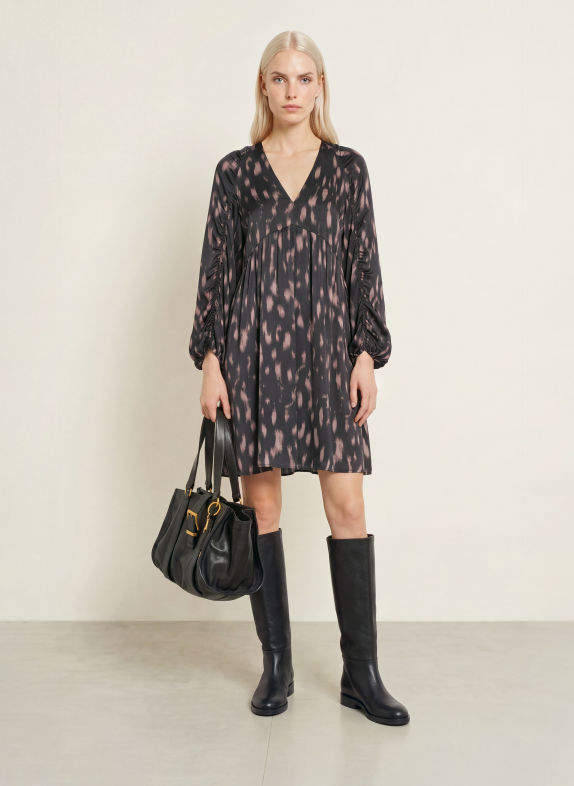 Marc O'Polo Satin dress DARK GRAY / ROSE