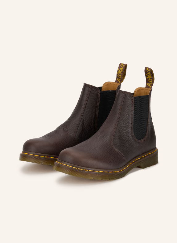 Dr. Martens Chelsea boots 2976 MARRON FONCÉ / GEEL