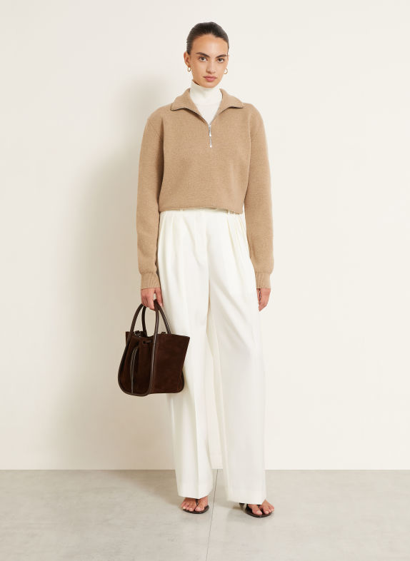 Proenza Schouler Handtas SMALL MARRON FONCÉ / ZILVER