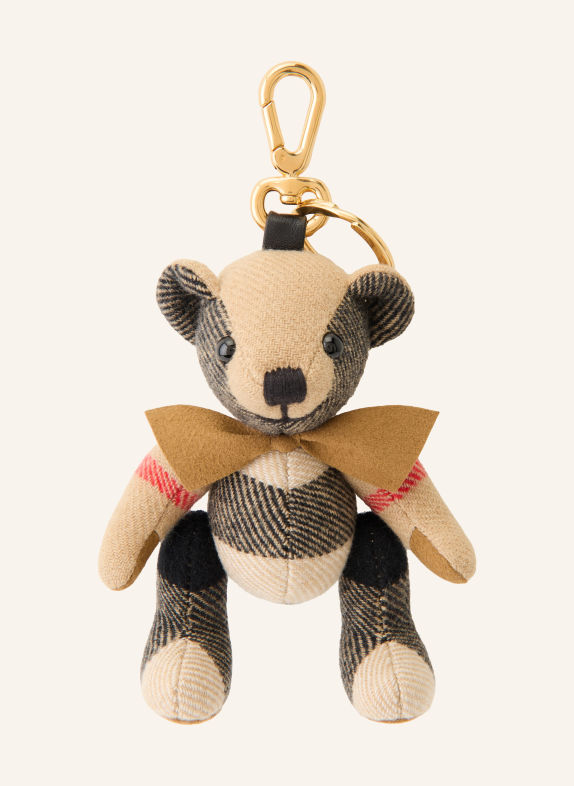 BURBERRY THOMAS Bag charm BEIGE / DARK GRAY / BLACK