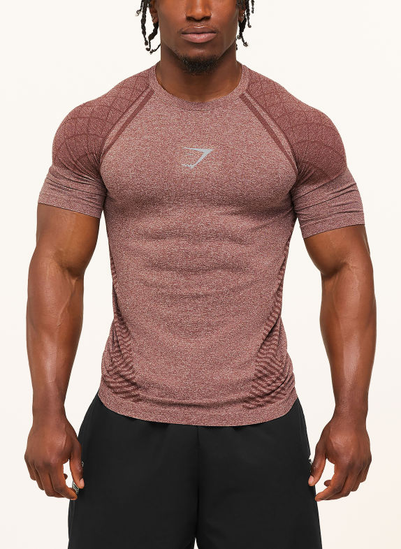 GYMSHARK Funktionsshirt DEVANT BRAUN
