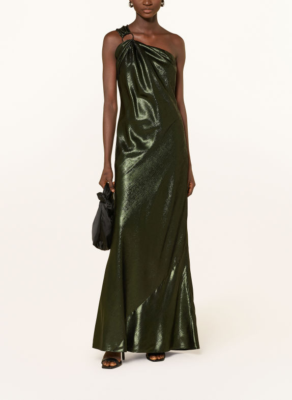 ADRIANNA PAPELL Abendkleid KHAKI / SCHWARZ