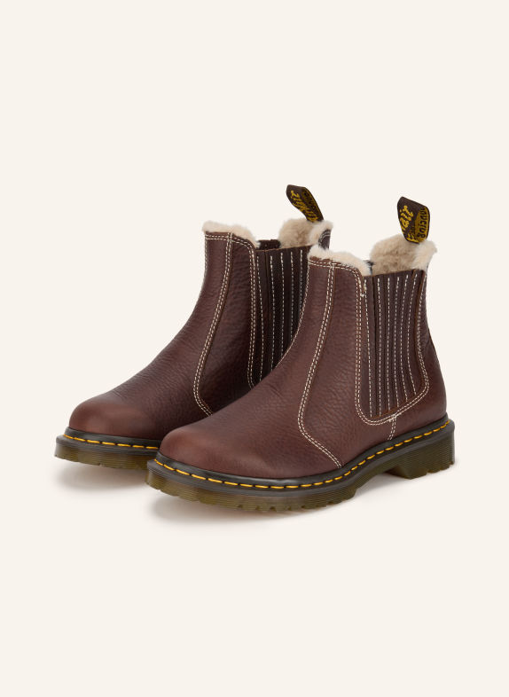 Dr. Martens Chelsea-Boots 2976 LEONORE II DUNKELBRAUN / CREME / GELB