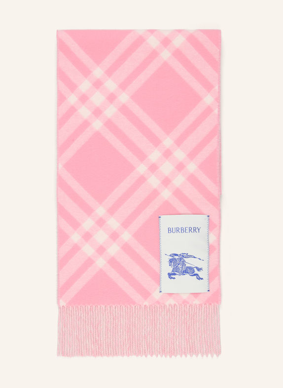 BURBERRY Kashmirhalsduk ROSA / VIT