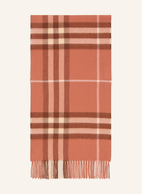 BURBERRY Kashmir-tørklæde LAKS / BRUN / CREME