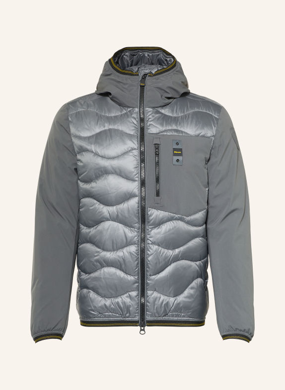 Blauer ALBERT Lightweight Down Jacket in a Material Blend GRAY