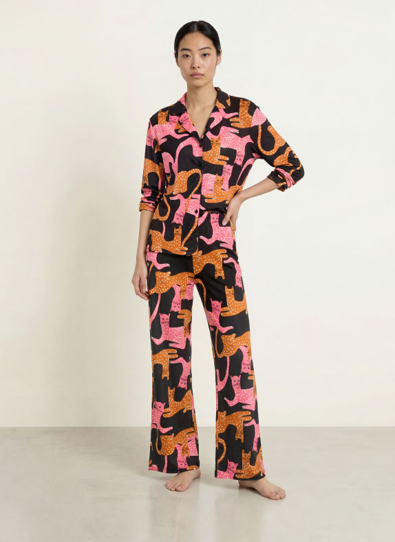 CALIDA Haut de pyjama SLEEP OVER M&M NOIR / ROSE / BLANC