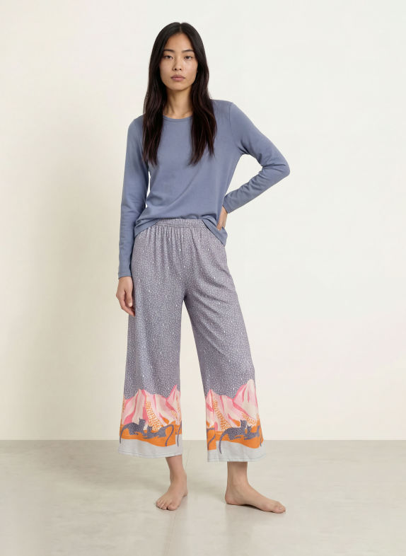 CALIDA Haut de pyjama SLEEP OVER M&M BLEU GRIS