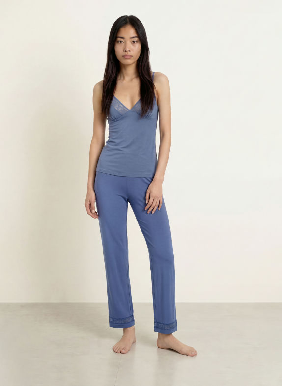 Triumph Schlafhose COMFORT ALLURE BLAUGRAU