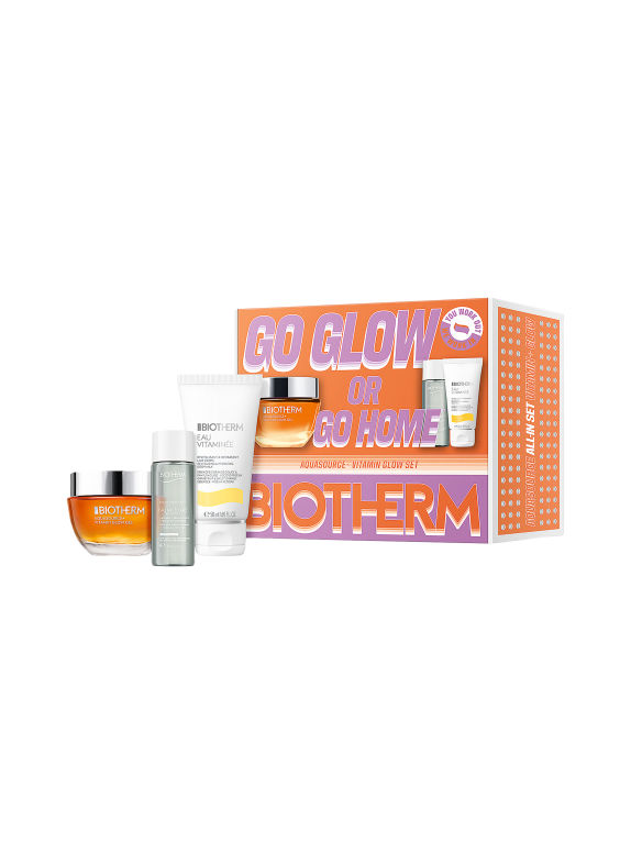 BIOTHERM AQUASOURCE + VITAMIN GLOW GEL ROUTINE SET