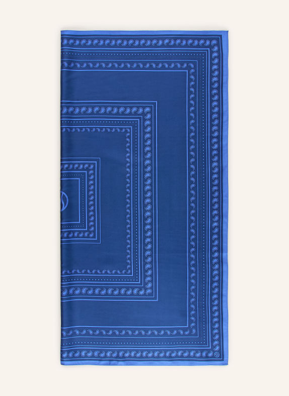 LESCARF Seidentuch DUNKELBLAU / HELLBLAU