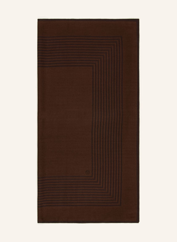 LESCARF Tuch BRAUN / DUNKELBRAUN
