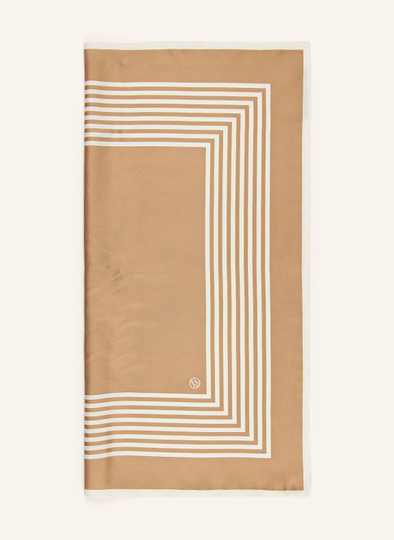 LESCARF Seidentuch BEIGE / CREME