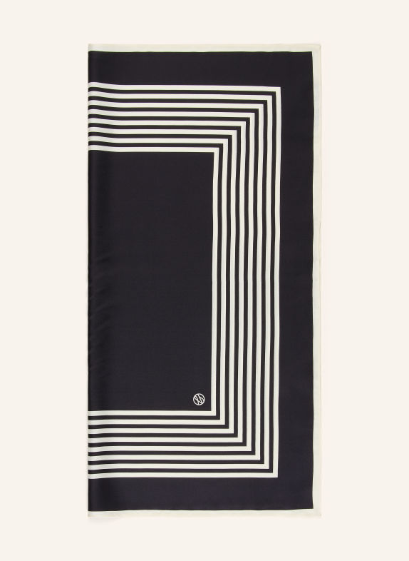 LESCARF Seidentuch SCHWARZ / WEISS