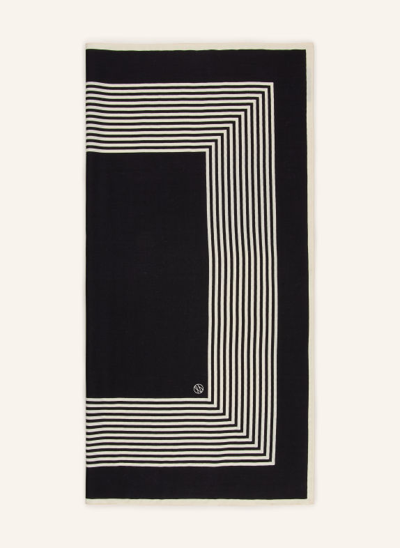 LESCARF Tuch SCHWARZ / ECRU