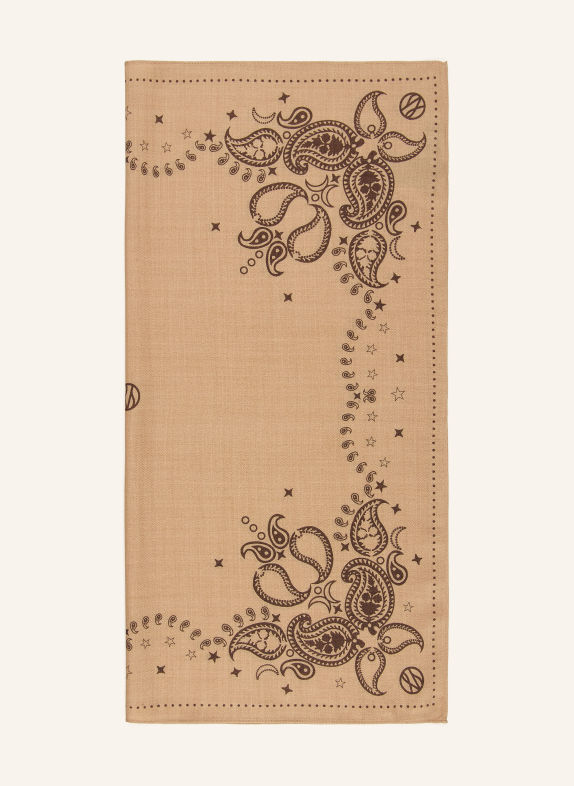 LESCARF Tuch HELLBRAUN / DUNKELBRAUN / DUNKELBLAU