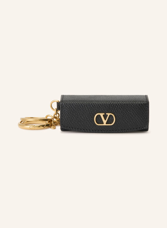 VALENTINO GARAVANI VLOGO SIGNATURE Bag charm BLACK / GOLD