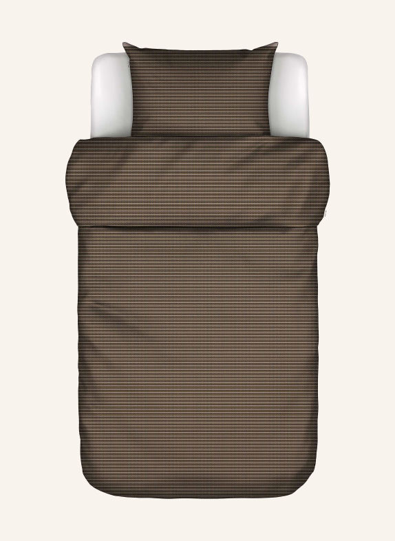 Marc O'Polo Linge de lit AREN MARRON FONCÉ
