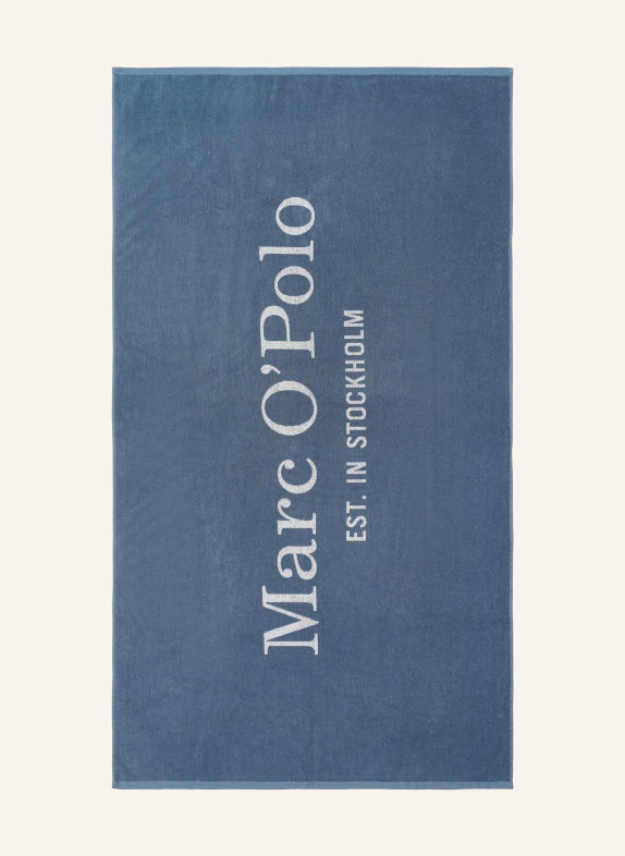 Marc O'Polo Strandtuch STATEMENT BLAU / WEISS