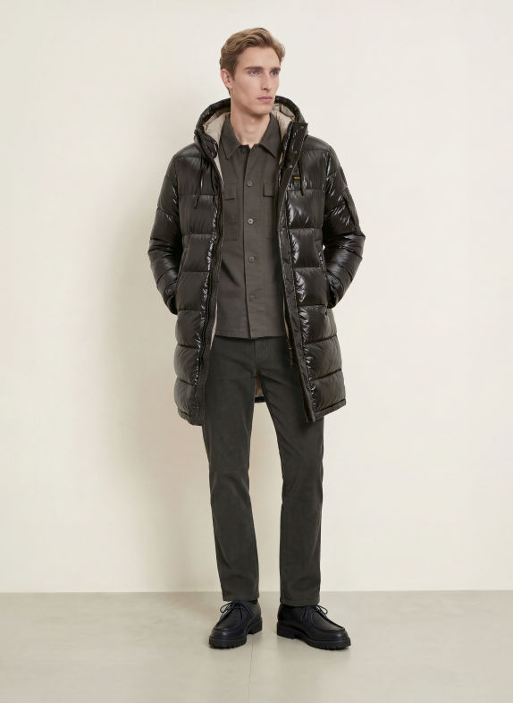Blauer Steppmantel ALDRICH SCHWARZ