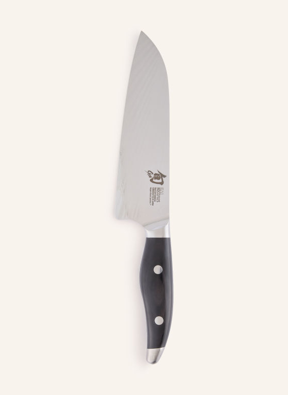 KAI Santoku-mes SHUN NAGARE ZILVER / ZWART