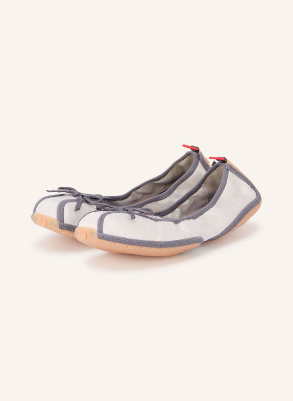 BALENCIAGA Ballerinas ECRU / GRAY / RED