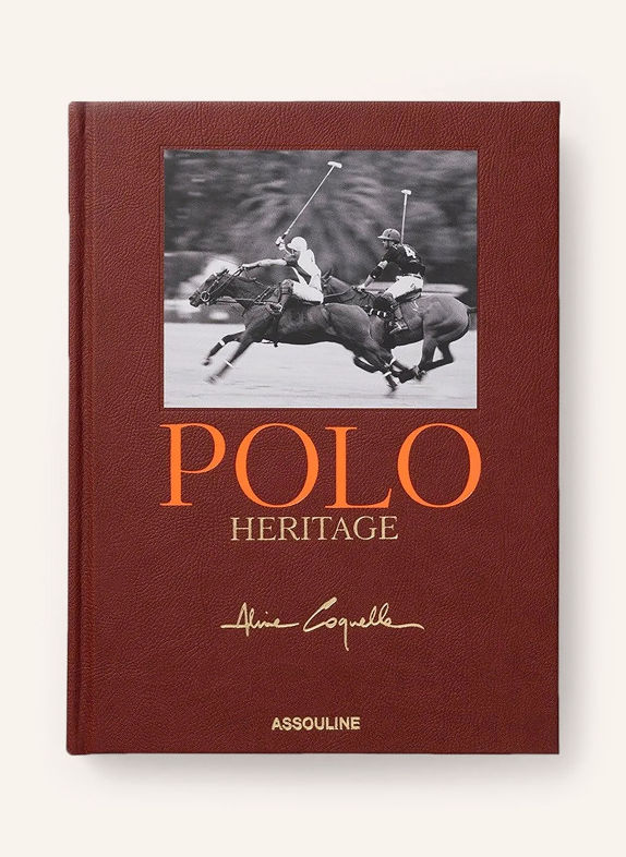 ASSOULINE Boek POLO HERITAGE DONKERROOD / GOUD