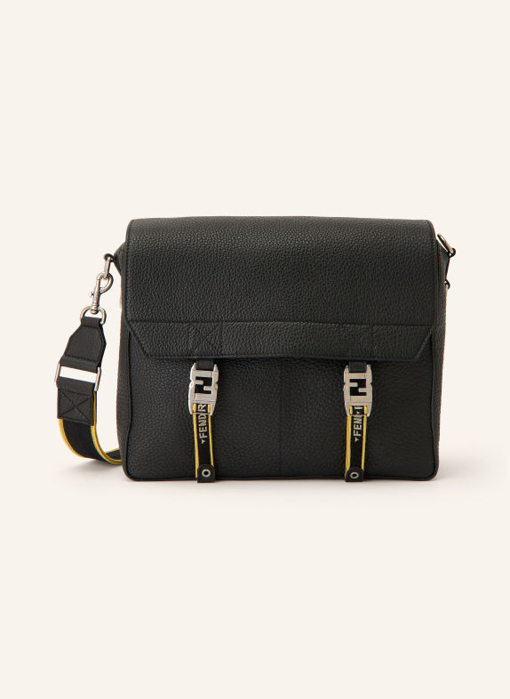 FENDI Umhängetasche FLOW MEDIUM SCHWARZ / SILBER