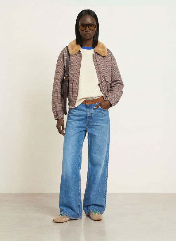 SANDRO Wide Leg Jeans 4785 BLUE JEAN
