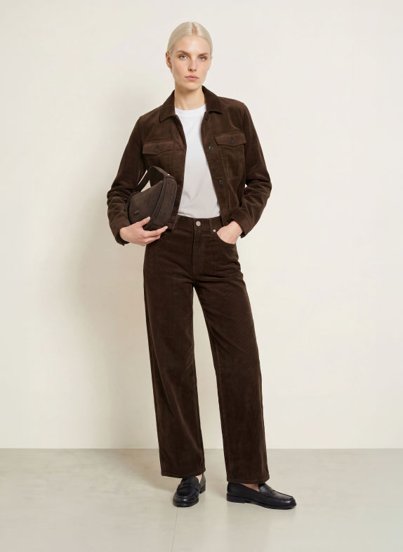 Marc O'Polo Cordhose DUNKELBRAUN