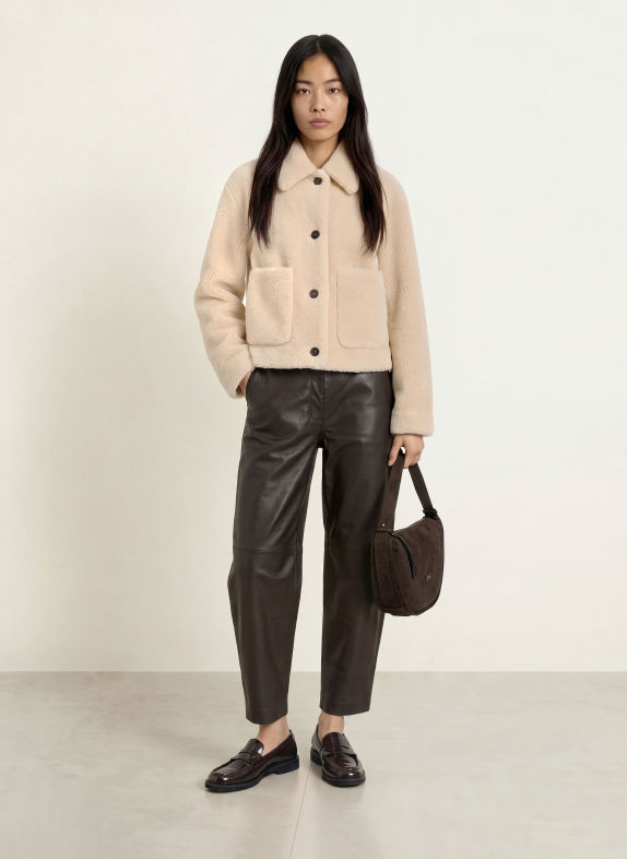 Marc O'Polo Plush Jacket LIGHT BROWN