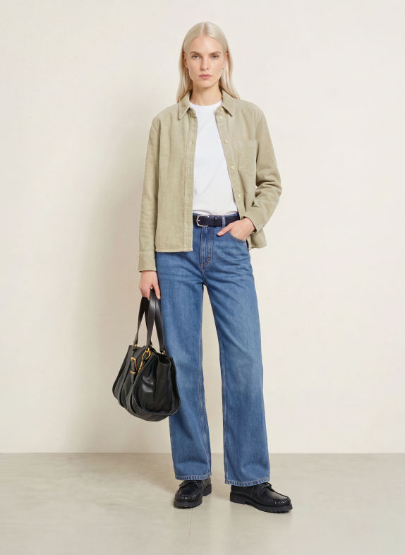 Marc O'Polo Corduroy Overshirt LIGHT GREEN