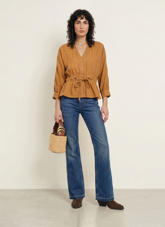 ba&sh Busenshirt PRECILA COGNAC