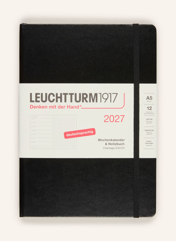 LEUCHTTURM1917 Wochenkalender SCHWARZ