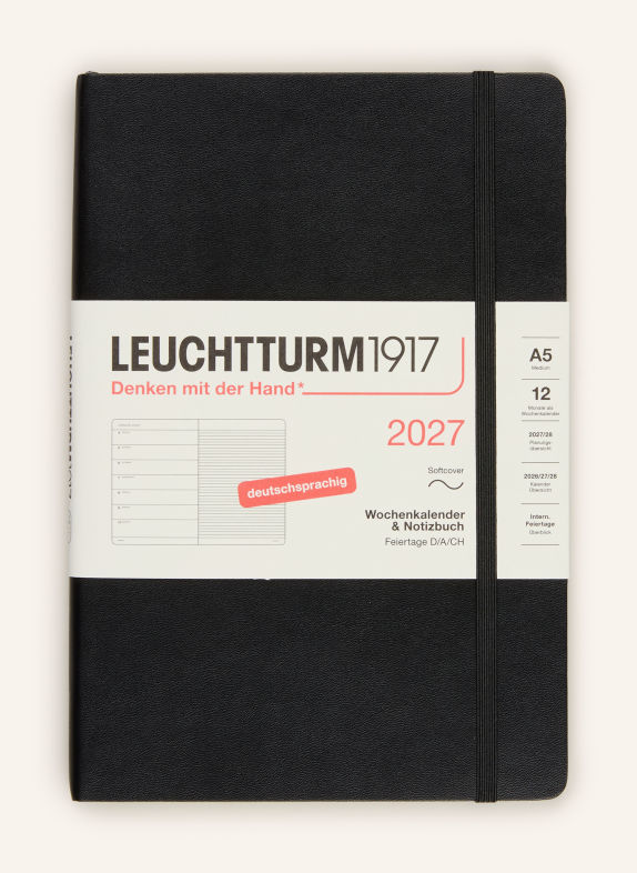 LEUCHTTURM1917 Wochenkalender SCHWARZ