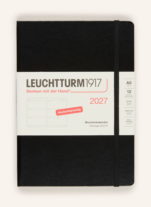LEUCHTTURM1917 Wochenkalender SCHWARZ