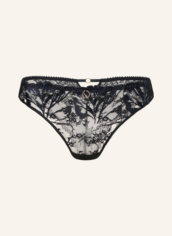 CHANTELLE String ILLUSION met uitsnijding E62 CREPUSCULAR BLACK