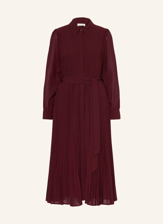 Phase Eight Blousejurk REN met plooien DONKERROOD