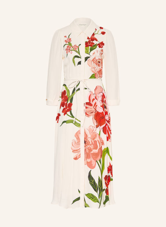 Phase Eight Blousejurk ANABELLA met 3/4-mouwen WIT / ROOD / GROEN