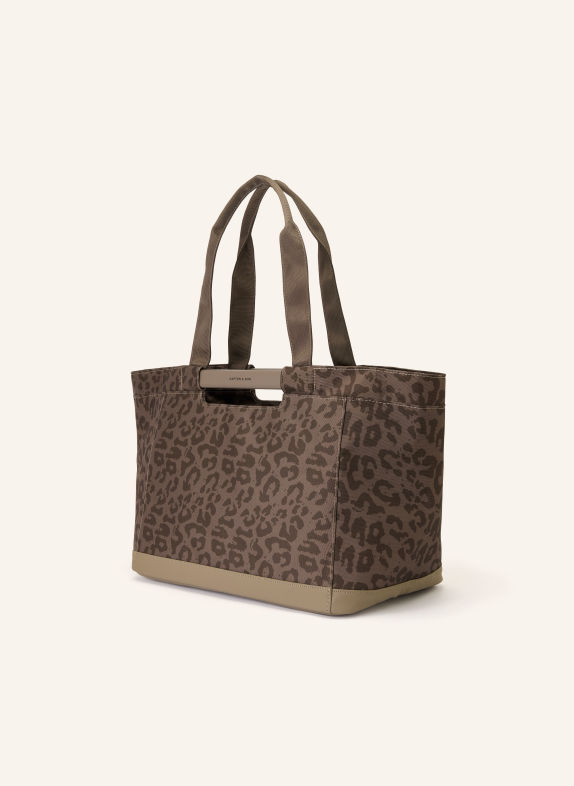 KAPTEN & SON Einkaufskorb VAASA TAUPE / DUNKELBRAUN
