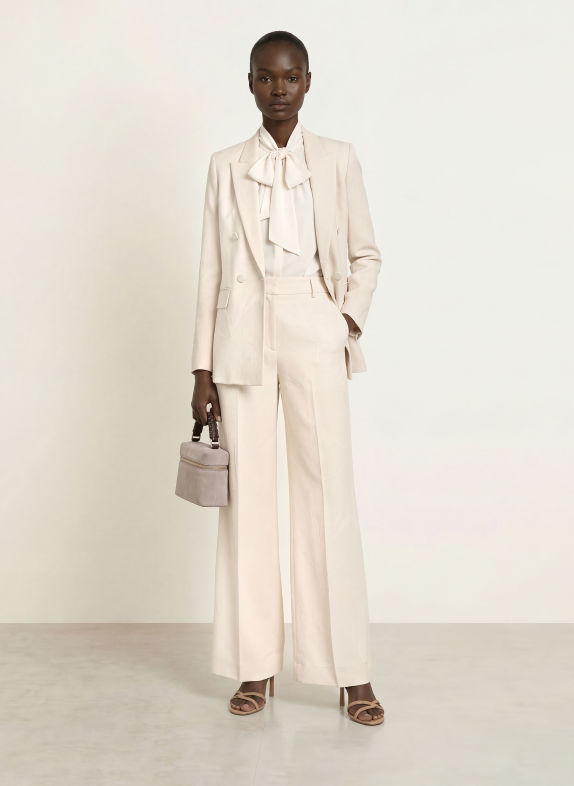 REISS Jacquardbroek OTTIE CRÈME