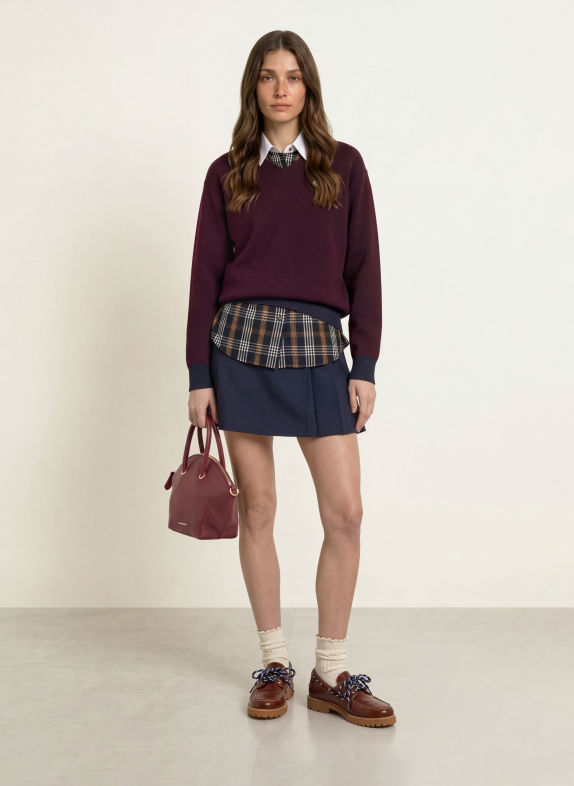 CLAUDIE PIERLOT Handtasche DUNKELROT