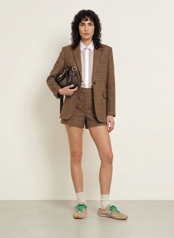 SANDRO Blazer BRAUN / DUNKELBRAUN / HELLBLAU