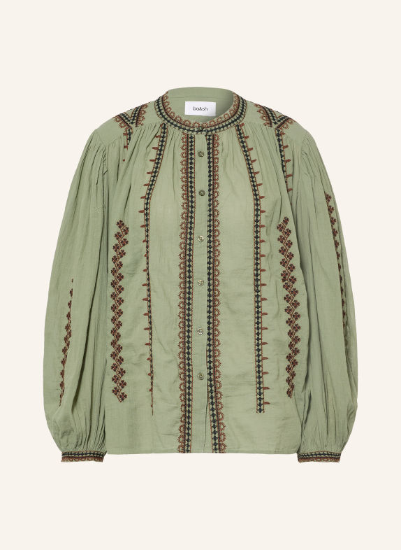 ba&sh Bluse MONA OLIV / DUNKELBRAUN / SCHWARZ