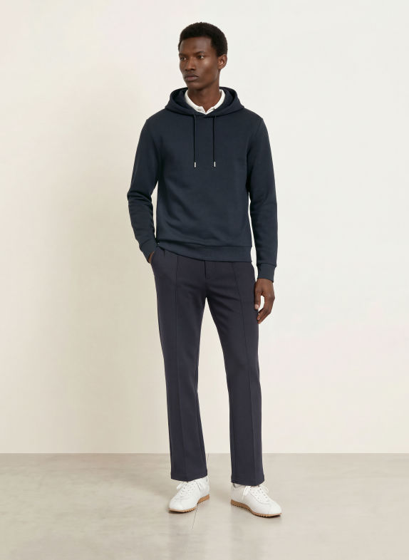 REISS Hoodie DANE MÖRKBLÅ
