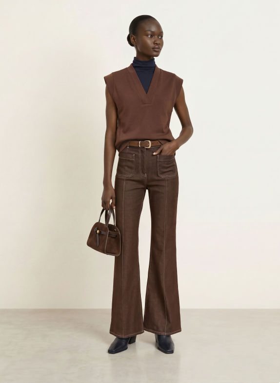 REISS Jean flare SAKURA 14 BROWN
