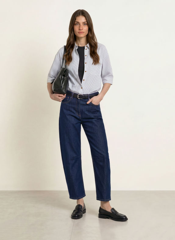 REISS Jean barrel LEVITT 35 DARK BLUE