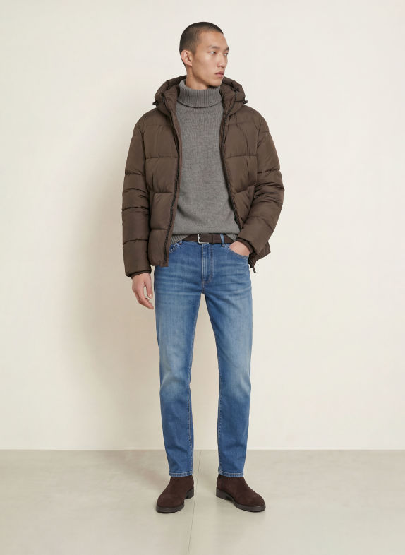 PAUL Džíny PAUL Tapered Fit 4548 Medium Blue