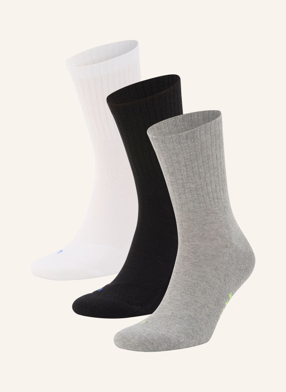 FALKE 3er-Pack Laufsocken RUN RIB CREW 0010 SORTIMENT